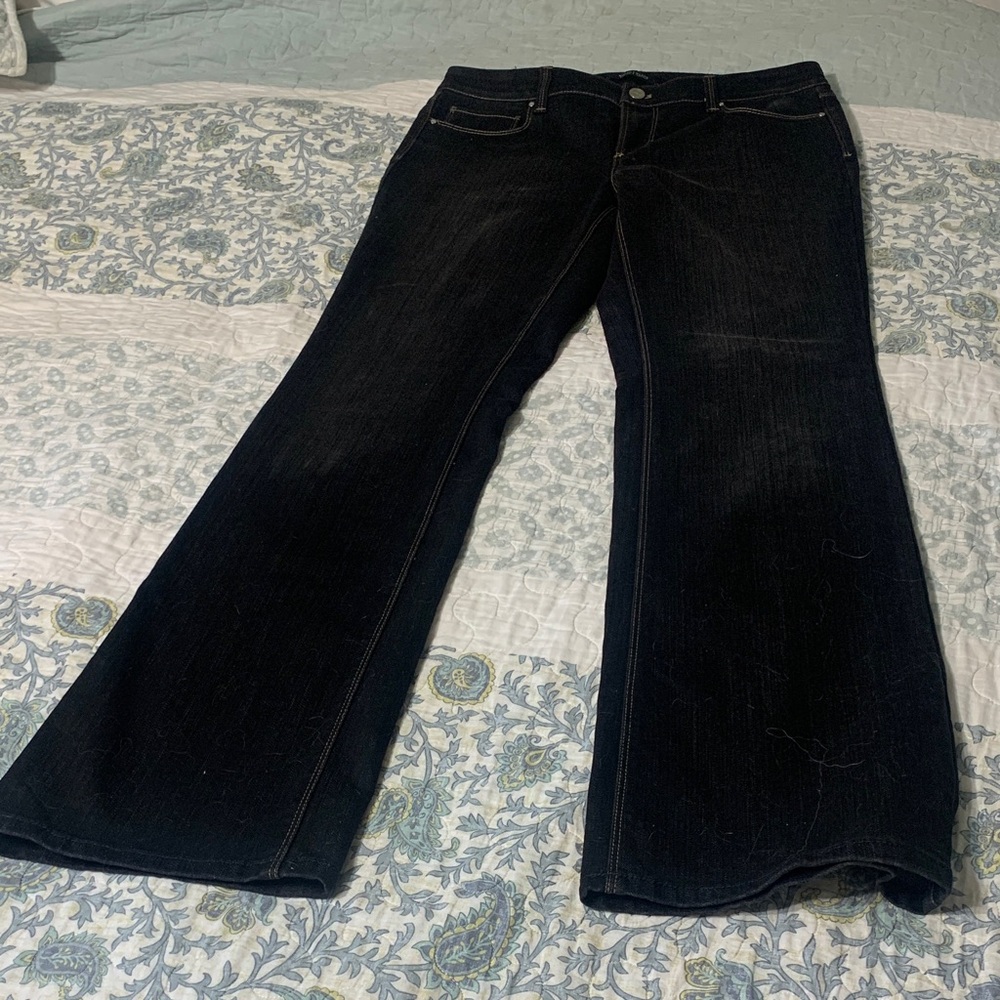White House Black Market Dark Flare Jeans
